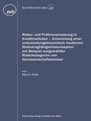 cover image of Risiko- und Präferenzmessung in Kreditinstituten